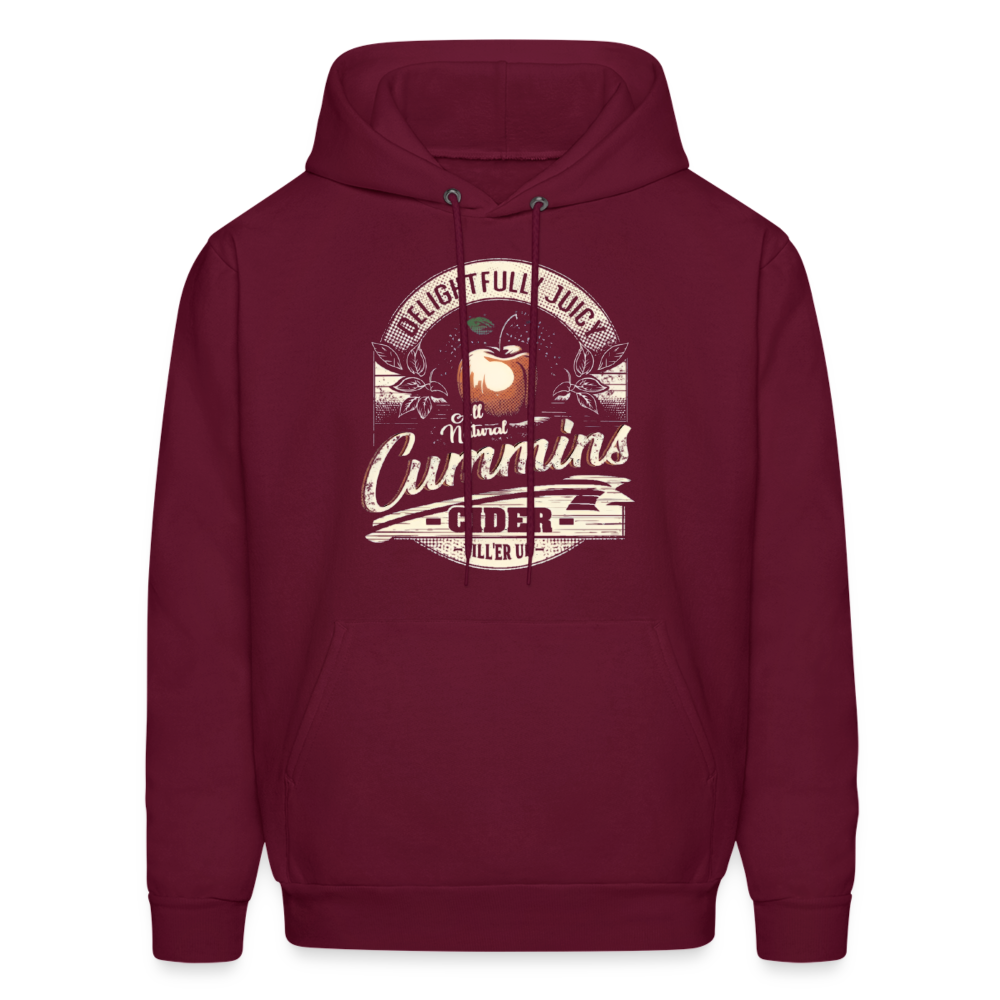 Vintage Cummins Cider (Funny Adult Humor) Hoodie - burgundy