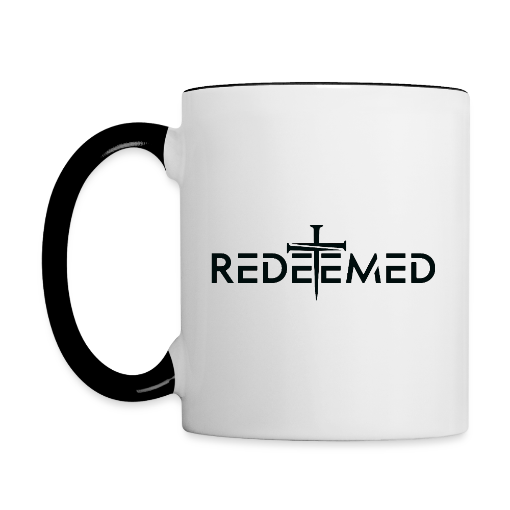 Redeemed Coffee Mug – Faith-Based Christian Design - white/black