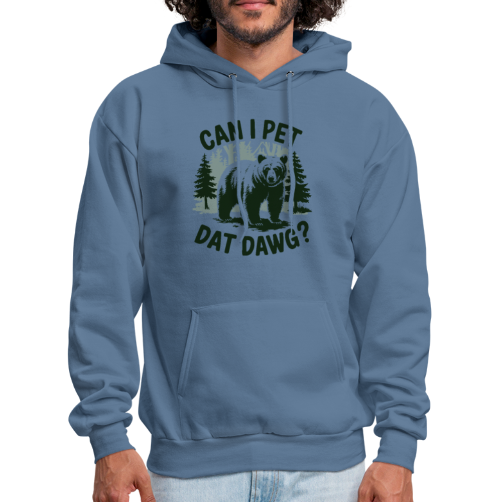 Can I Pet That Dawg Hoodie - denim blue