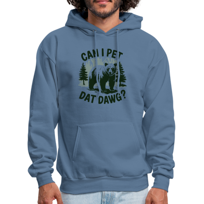 Can I Pet That Dawg Hoodie - denim blue