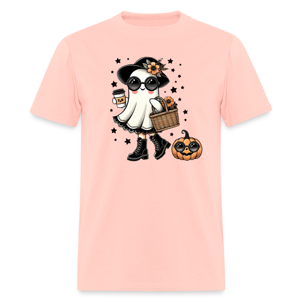 Cute Halloween Mom Ghost T-Shirt - blush pink 