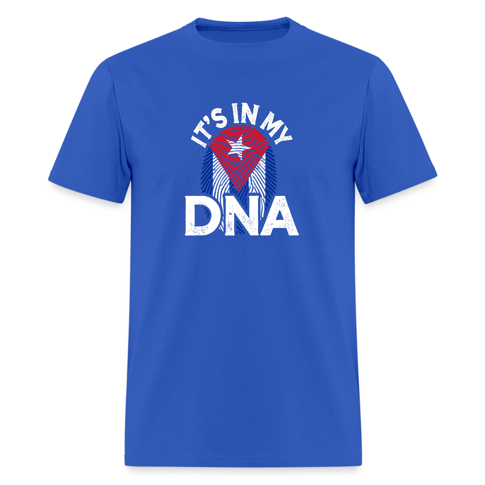 Cuba DNA Flag T-Shirt – Cuban Pride Tee - royal blue