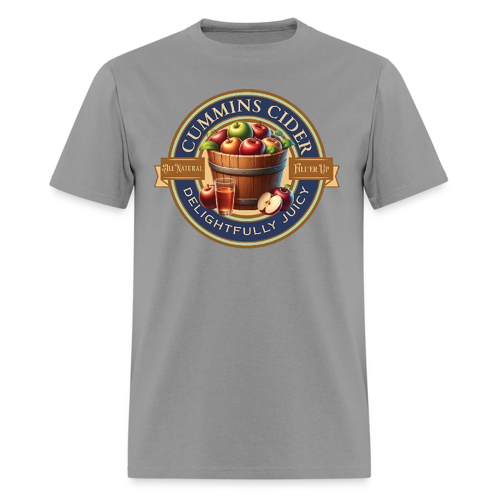 Cummins Cider (Funny Adult Humor) T-Shirt - gravel 