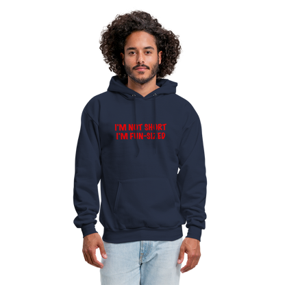 I'm Not Short I'm Fun Sized Hoodie (Funny Graphic Tee) - navy