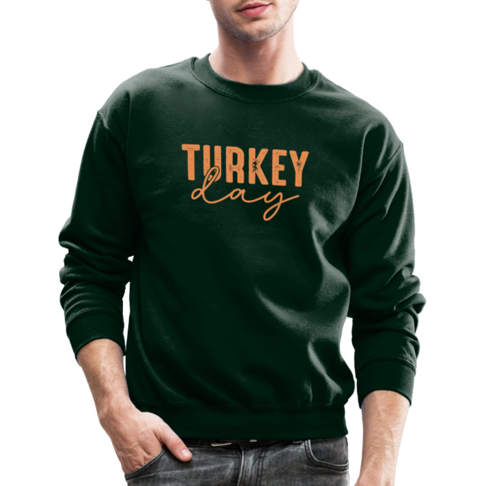 Turkey Day (Thanksgiving) Sweatshirt - forest green