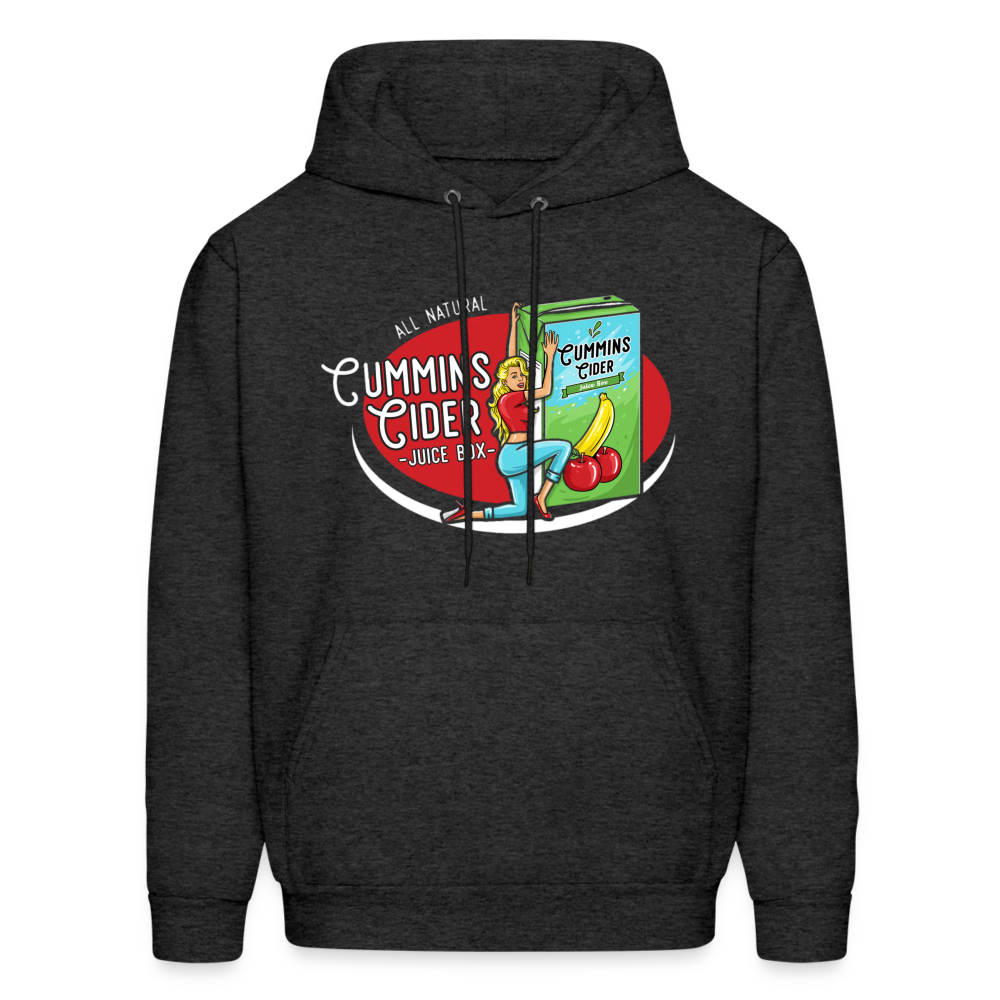 Cummins Cider Juice Box (Adult Sexual Humor) Hoodie - charcoal grey