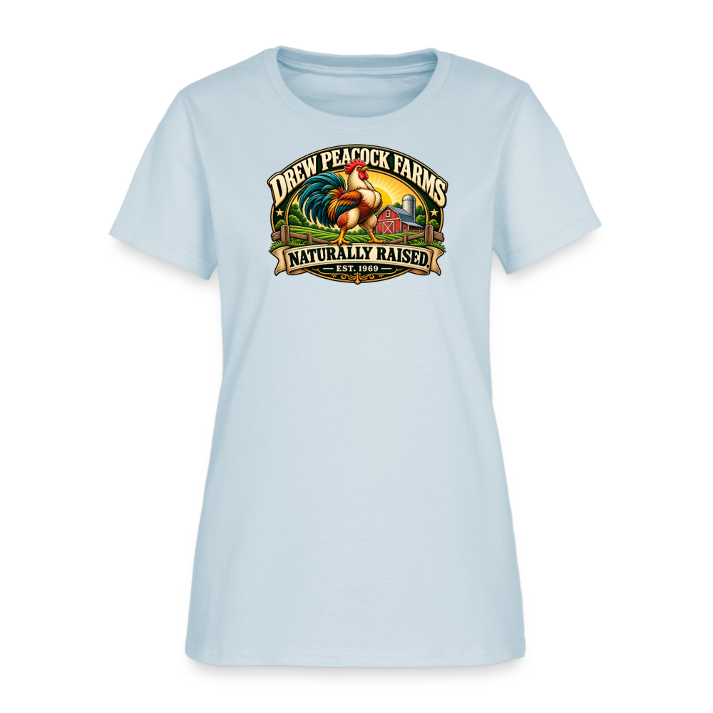 Drew Peacock Farms Women's T-Shirt - light blue