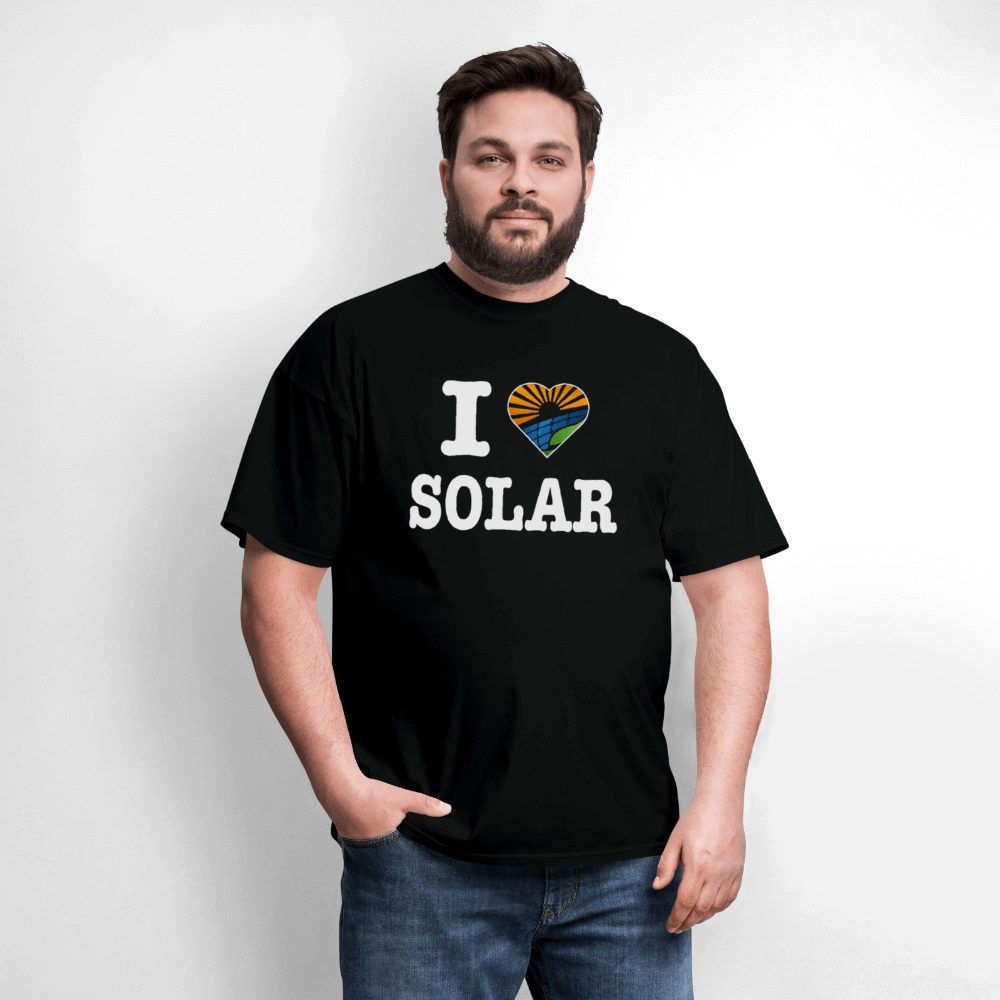 I Love Solar T-Shirt Color: forest green