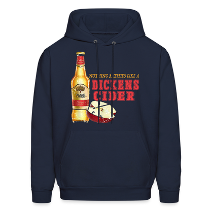 Nothing Satisfies Like A Dickens Cider Hoodie - navy