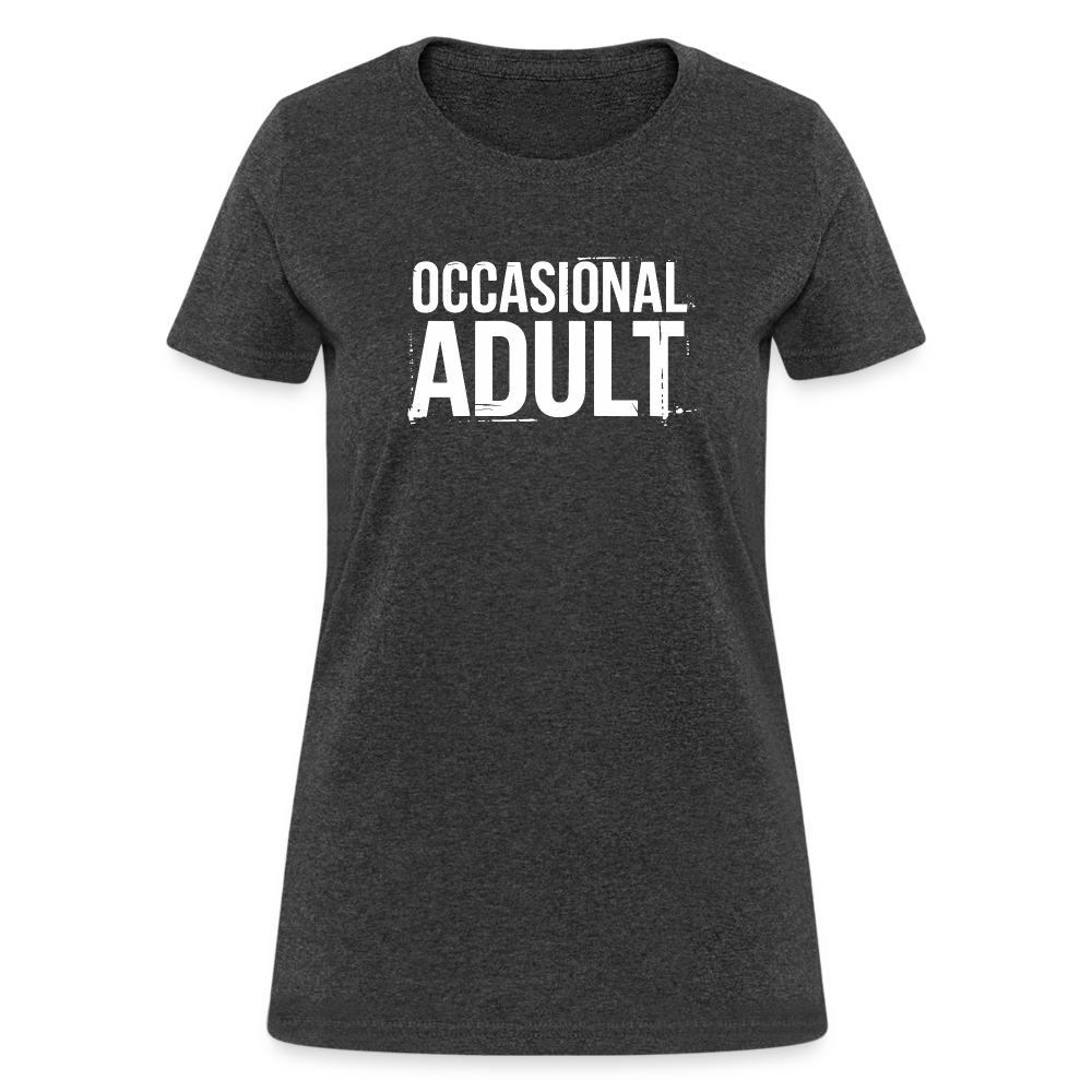 Occasional Adult Women's Contoured T-Shirt - heather black