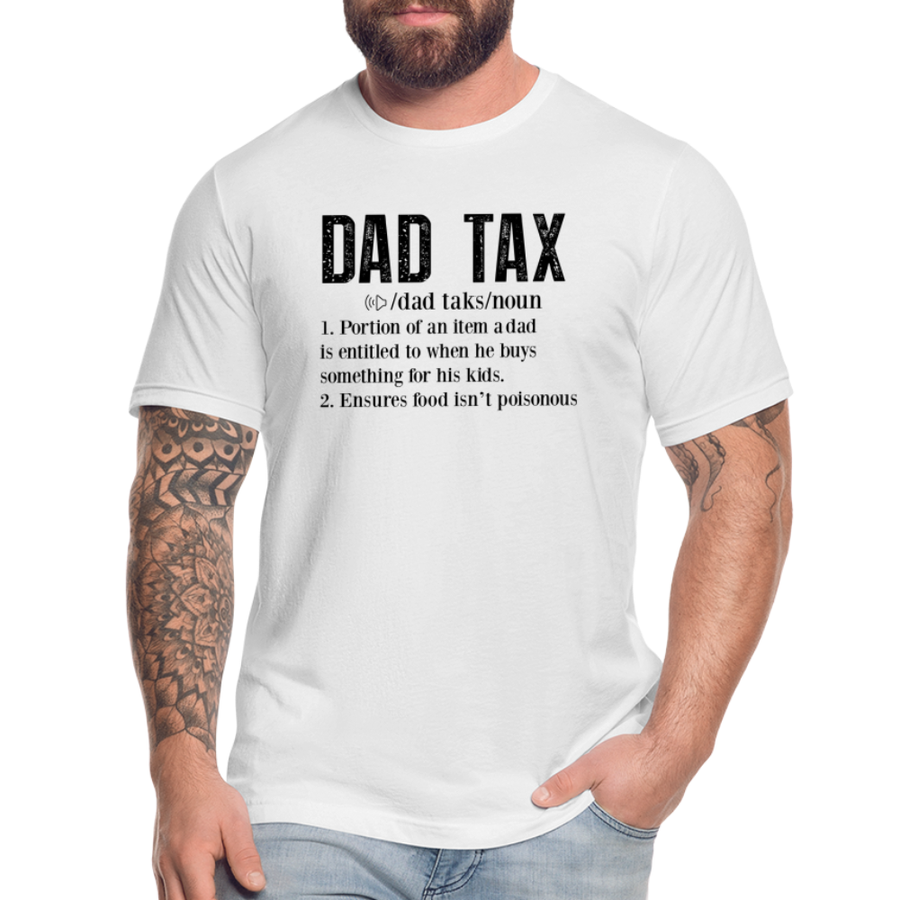 Dad Tax (Definition) T-Shirt Bella + Canvas - white