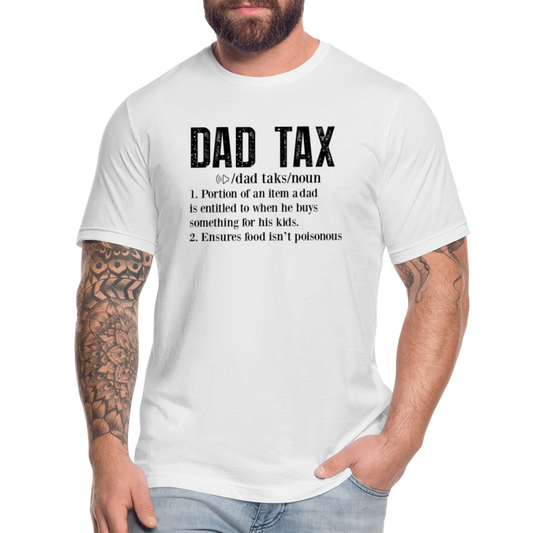 Dad Tax (Definition) T-Shirt Bella + Canvas - white