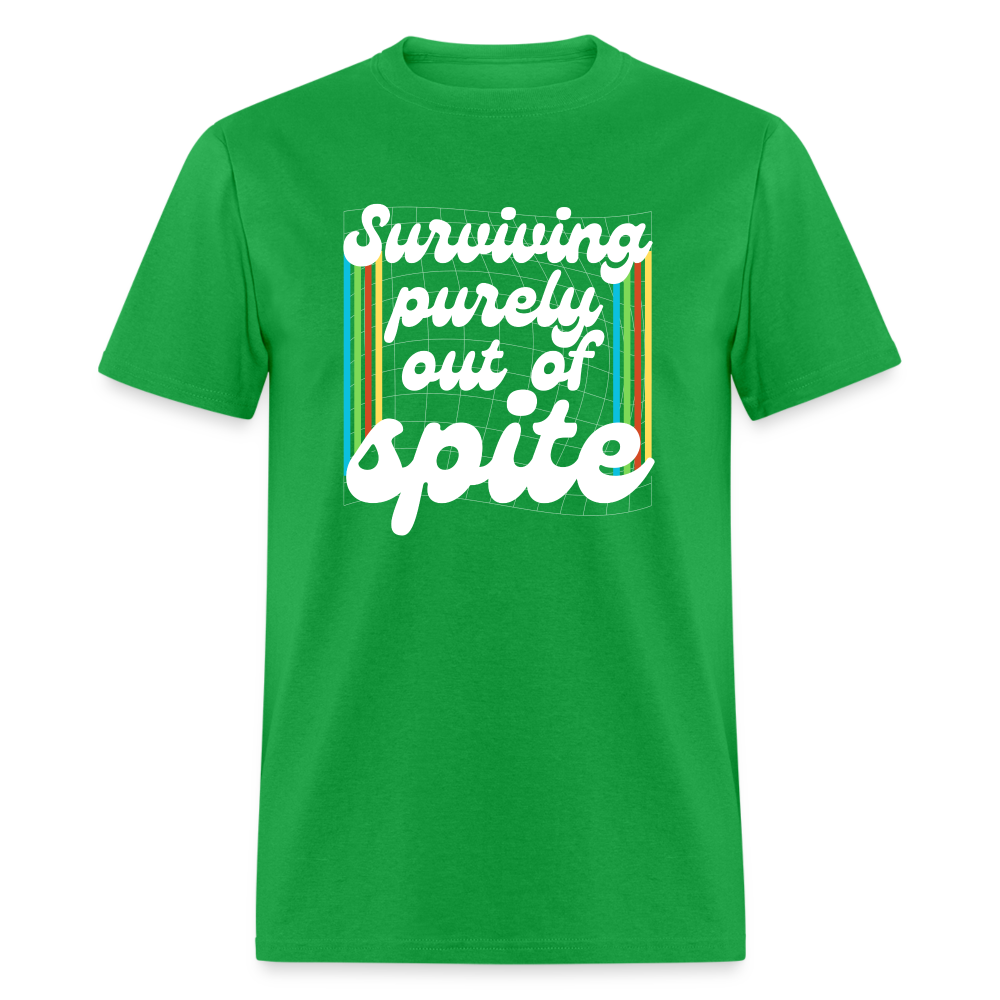 Surviving Purely Out Of Spite T-Shirt - bright green