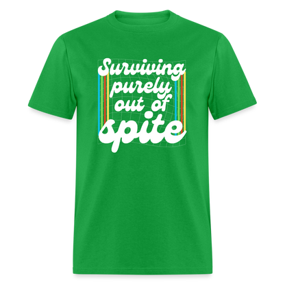 Surviving Purely Out Of Spite T-Shirt - bright green