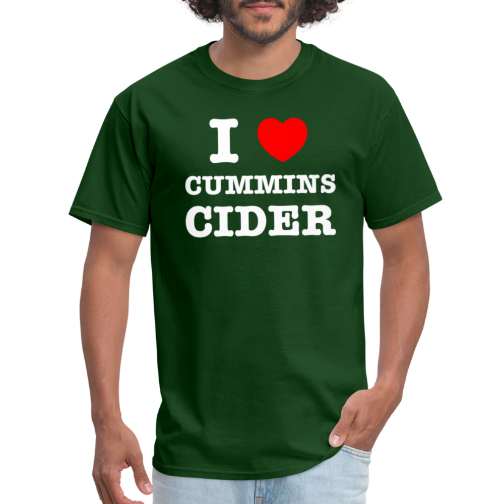 I Heart Cummins Cider T-Shirt - forest green