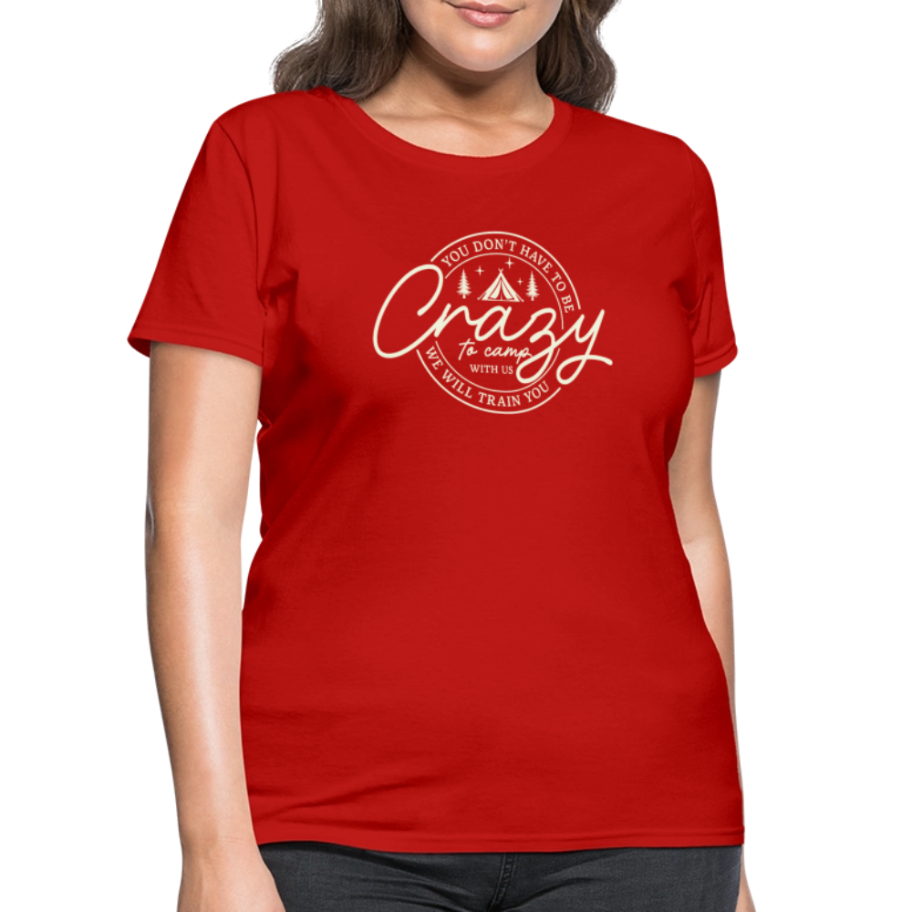 Crazy Camping Women's T-Shirt - red