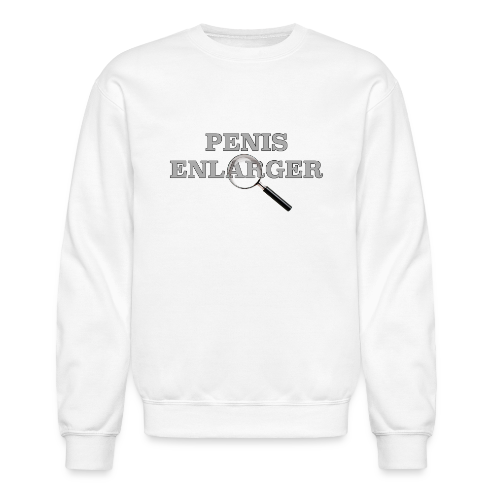 Penis Enlarger Sweatshirt (Funny Adult Humor) - white