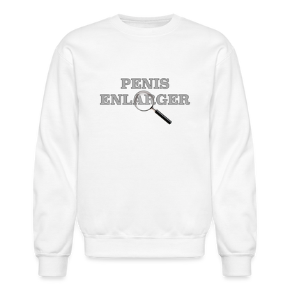 Penis Enlarger Sweatshirt (Funny Adult Humor) - white