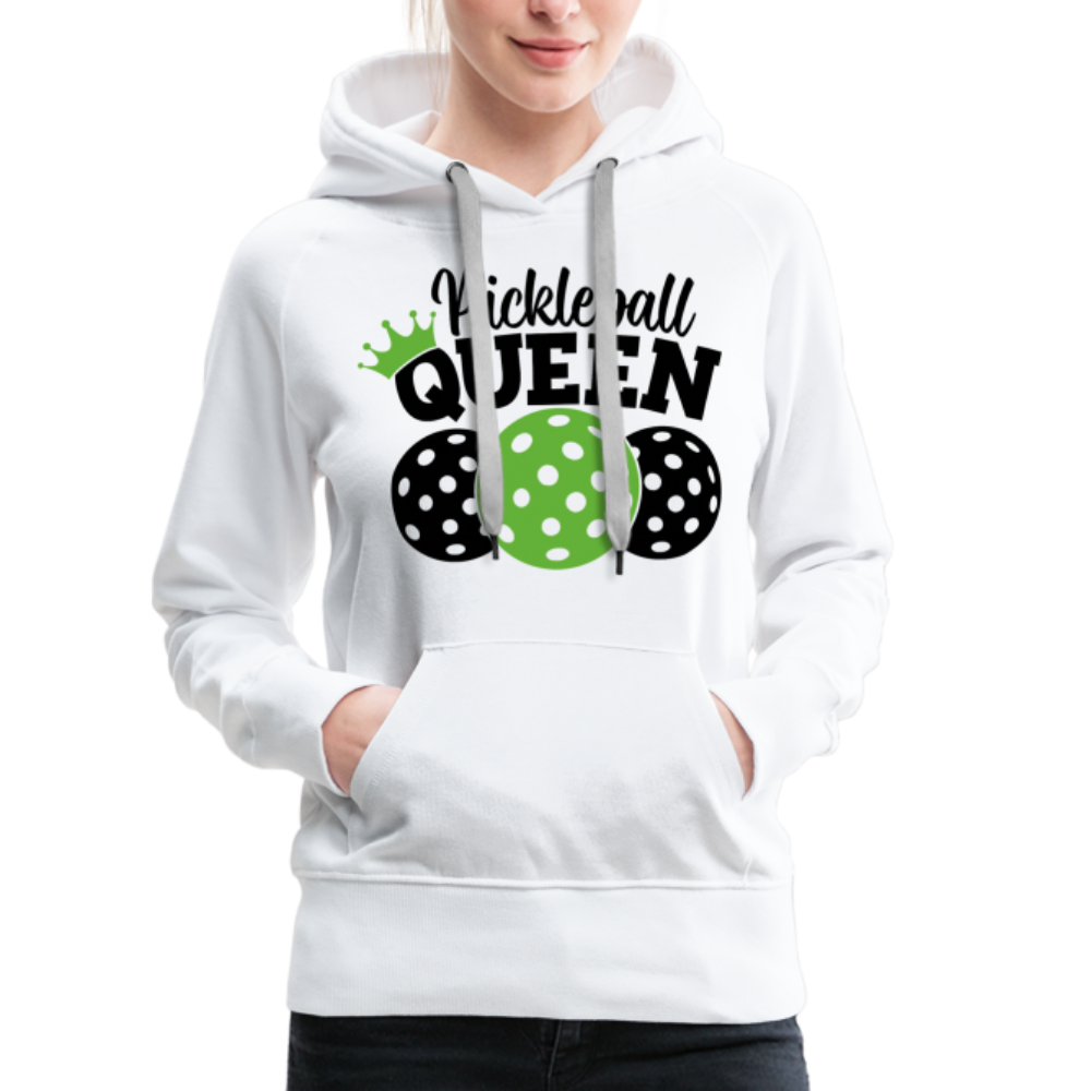 Pickleball Queen Women's Premium Hoodie - white