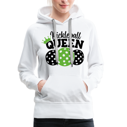 Pickleball Queen Women's Premium Hoodie - white