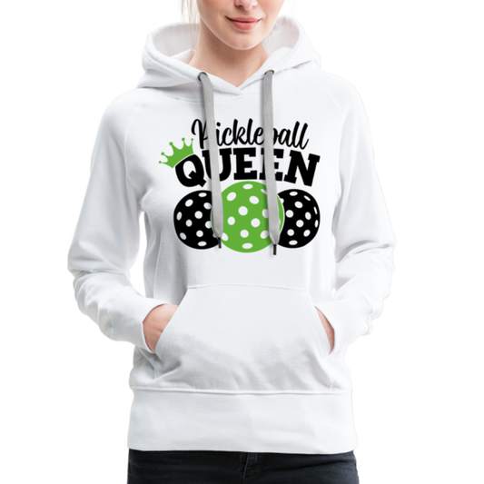 Pickleball Queen Women's Premium Hoodie - white