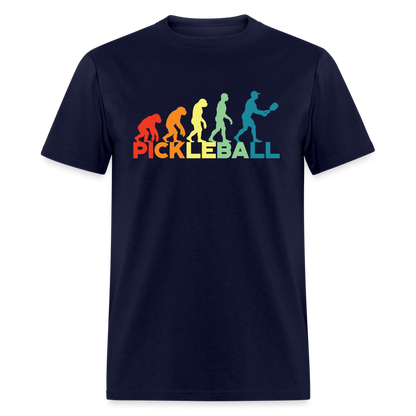 Pickleball Evolution T-Shirt - navy