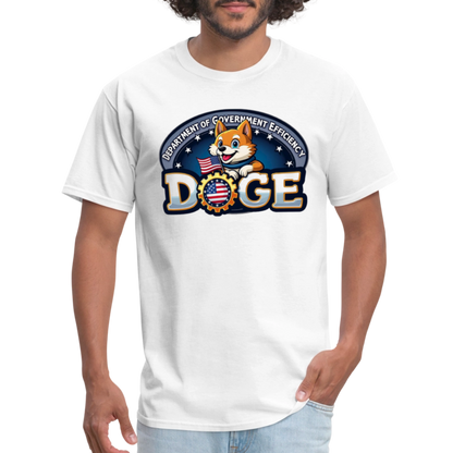 DOGE Logo (Dept of Government Efficiency) T-Shirt - white