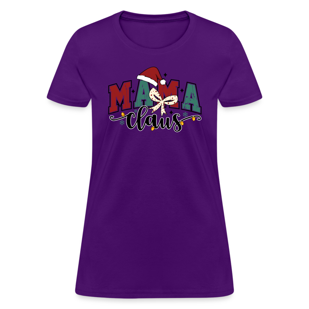 Mama Claus Women's Contoured T-Shirt - purple