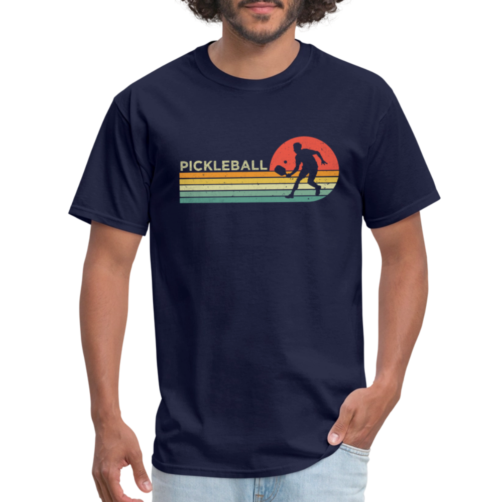 Retro Pickleball T-Shirt - navy