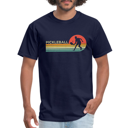 Retro Pickleball T-Shirt - navy