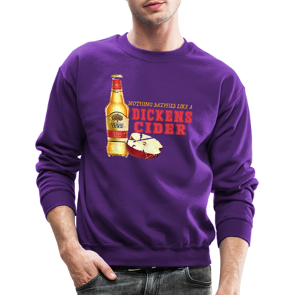 Nothing Satisfies Like A Dickens Cider Sweatshirt - purple