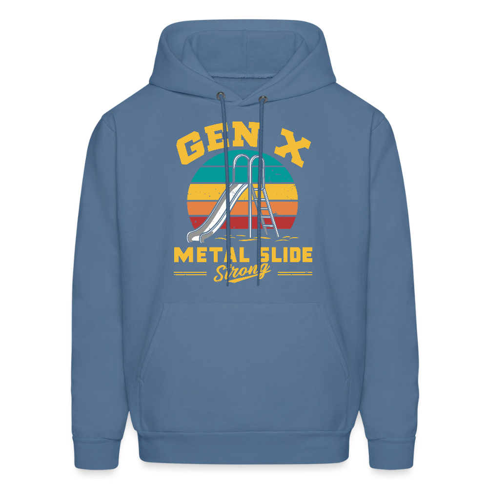 Gen-X Metal Slide Strong Hoodie Color: denim blue