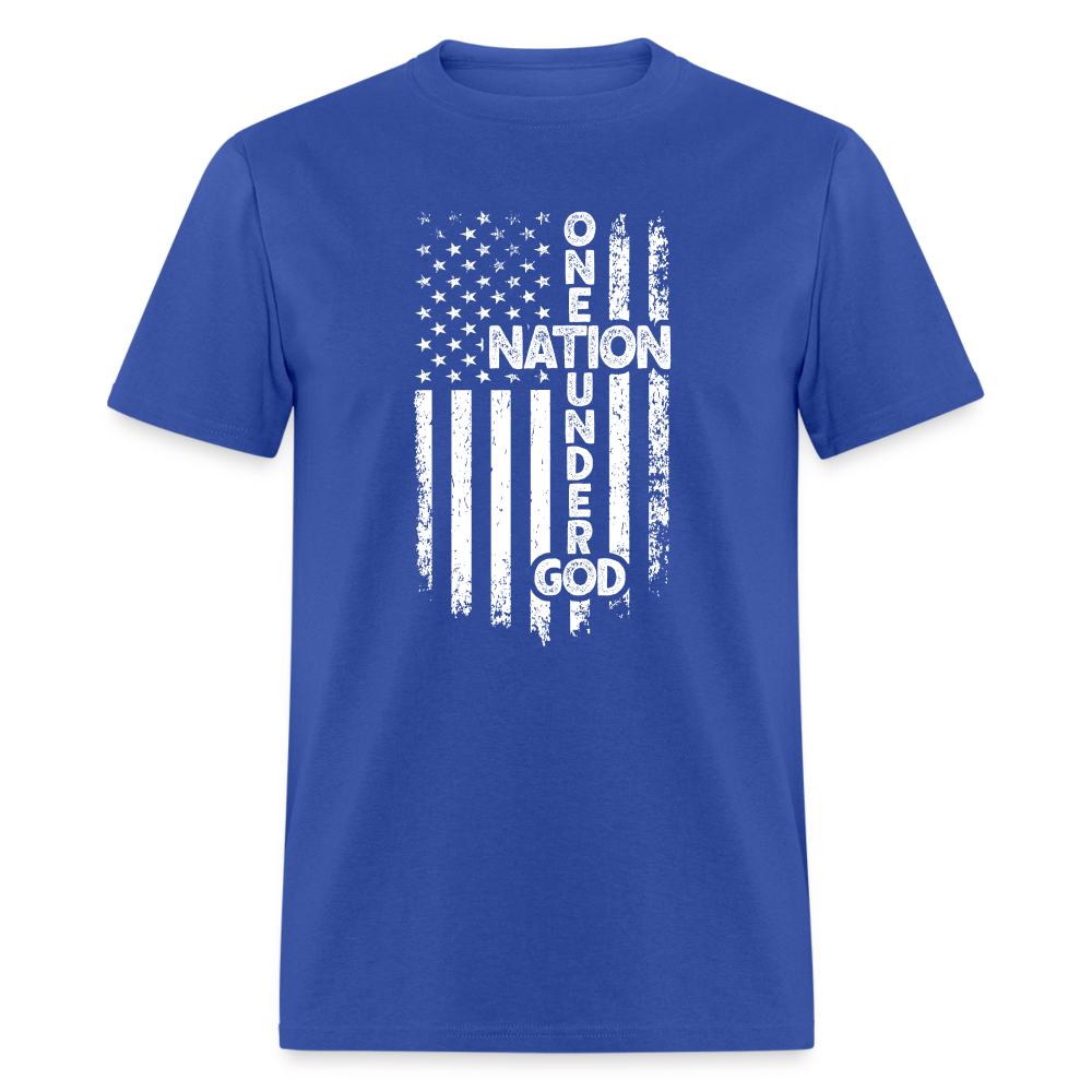 One Nation Under God T-Shirt - royal blue