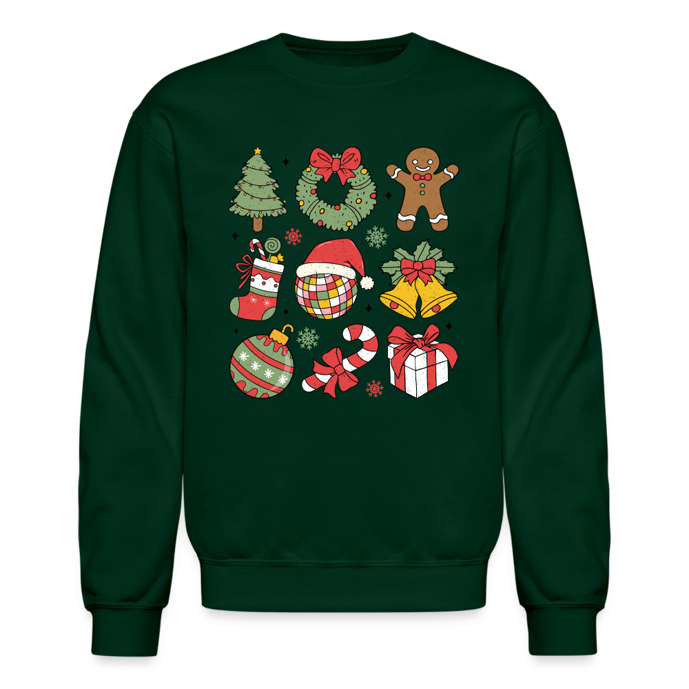 Christmas Holiday Season Sweatshirt - forest green