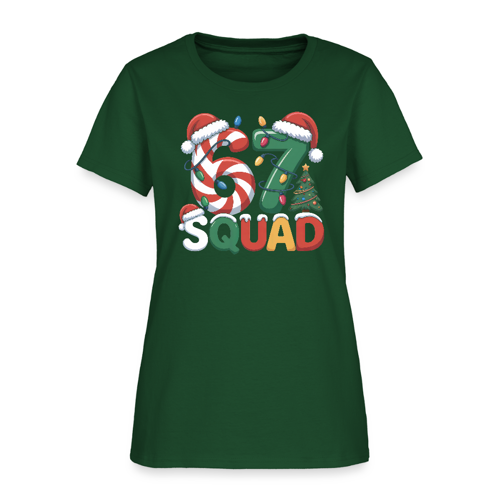 Six Seven Squad - Christmas 67 Women's T-Shirt - forest green
