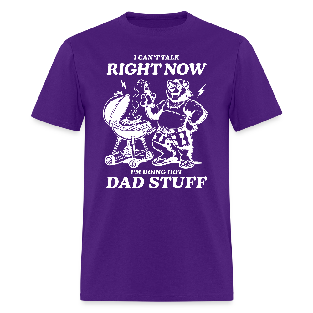 Doing Hot Dad Stuff (BBQ) T-Shirt - purple