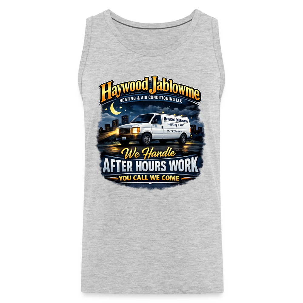 Haywood Jablowme Funny HVAC Tank Top - heather gray