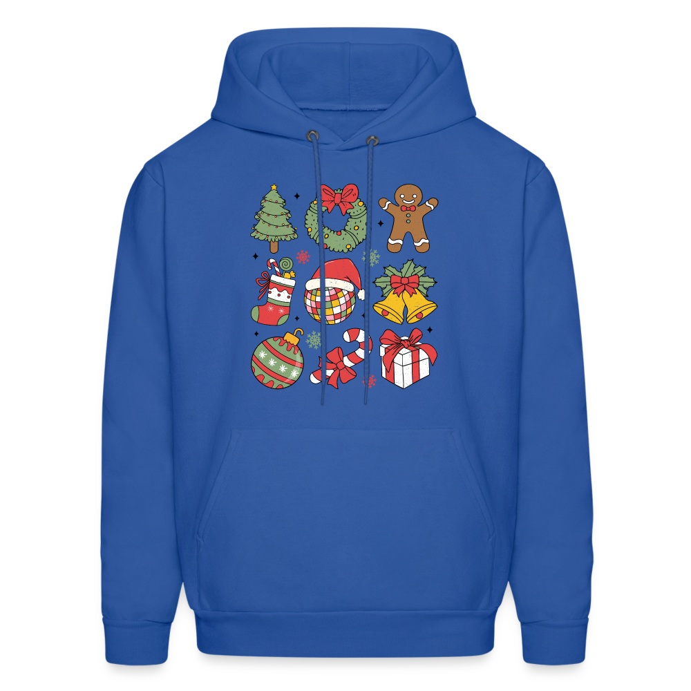 Christmas Holiday Season Hoodie - royal blue