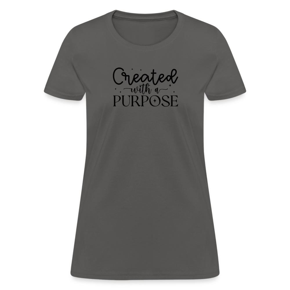 Created with a Purpose Women's T-Shirt - charcoal