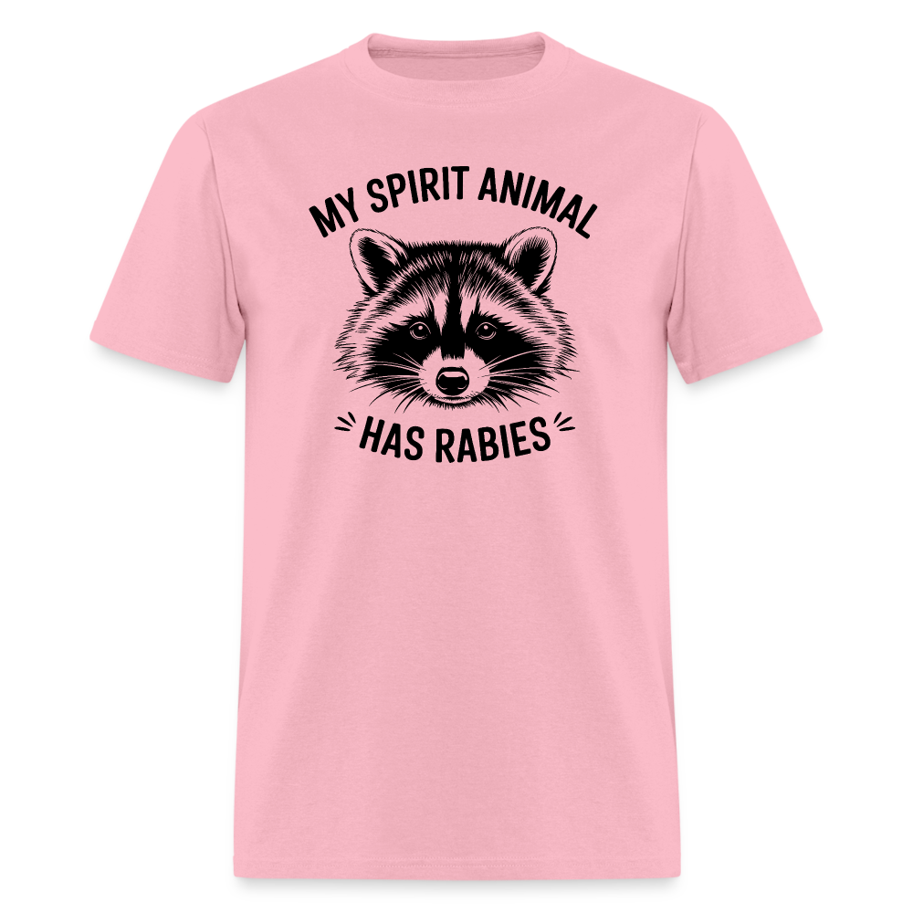 My Spirit Animal Has Rabies T-Shirt - pink