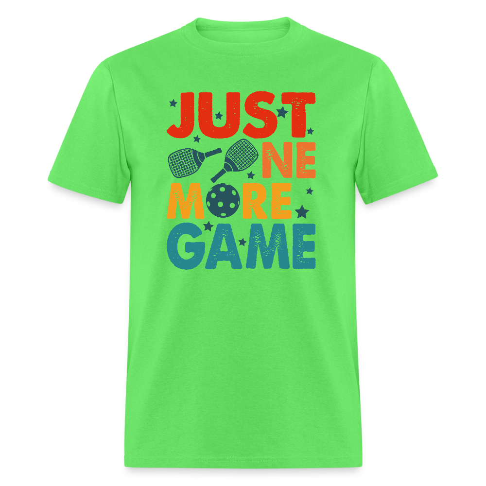 Just One More Game (Pickleball) T-Shirt - kiwi