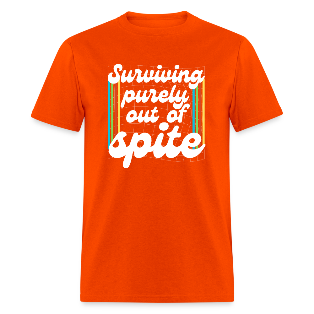 Surviving Purely Out Of Spite T-Shirt - orange