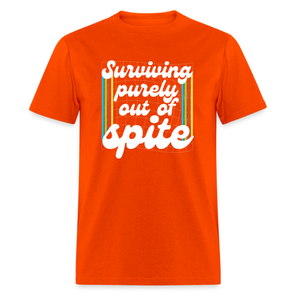 Surviving Purely Out Of Spite T-Shirt - orange