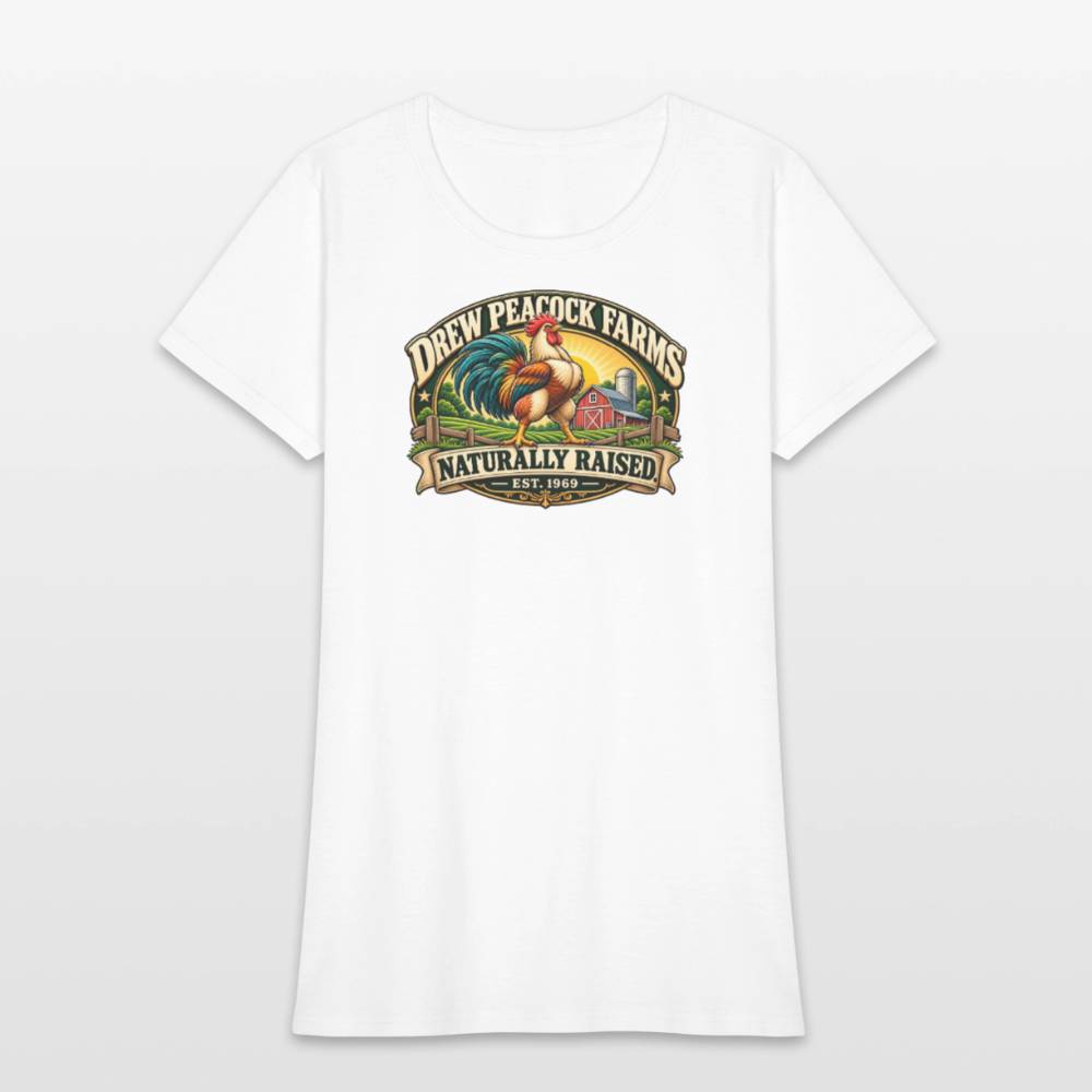 Drew Peacock Farms Women's T-Shirt - white