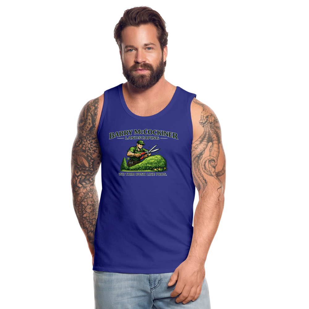 Barry McCockiner Landscaping Funny Tank Top Color: Heather Gray
