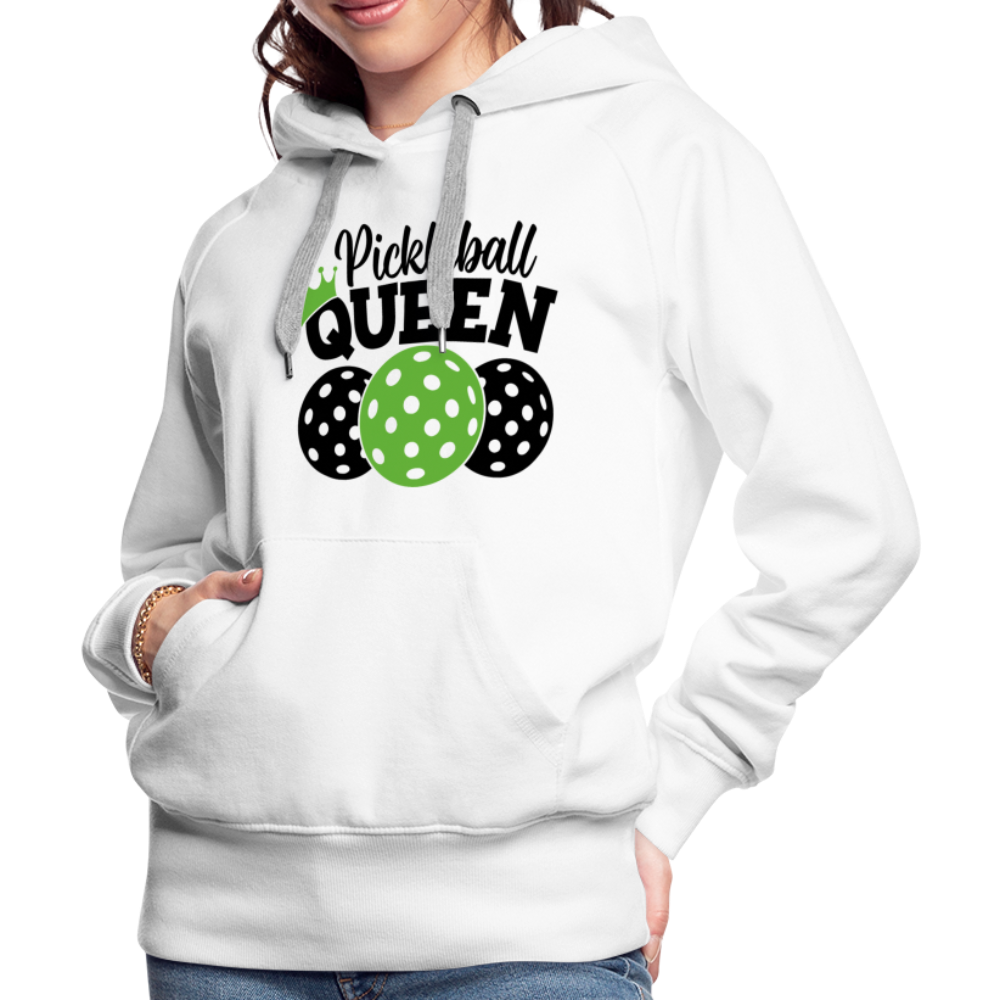 Pickleball Queen Women's Premium Hoodie - white