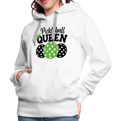 Pickleball Queen Women's Premium Hoodie - white