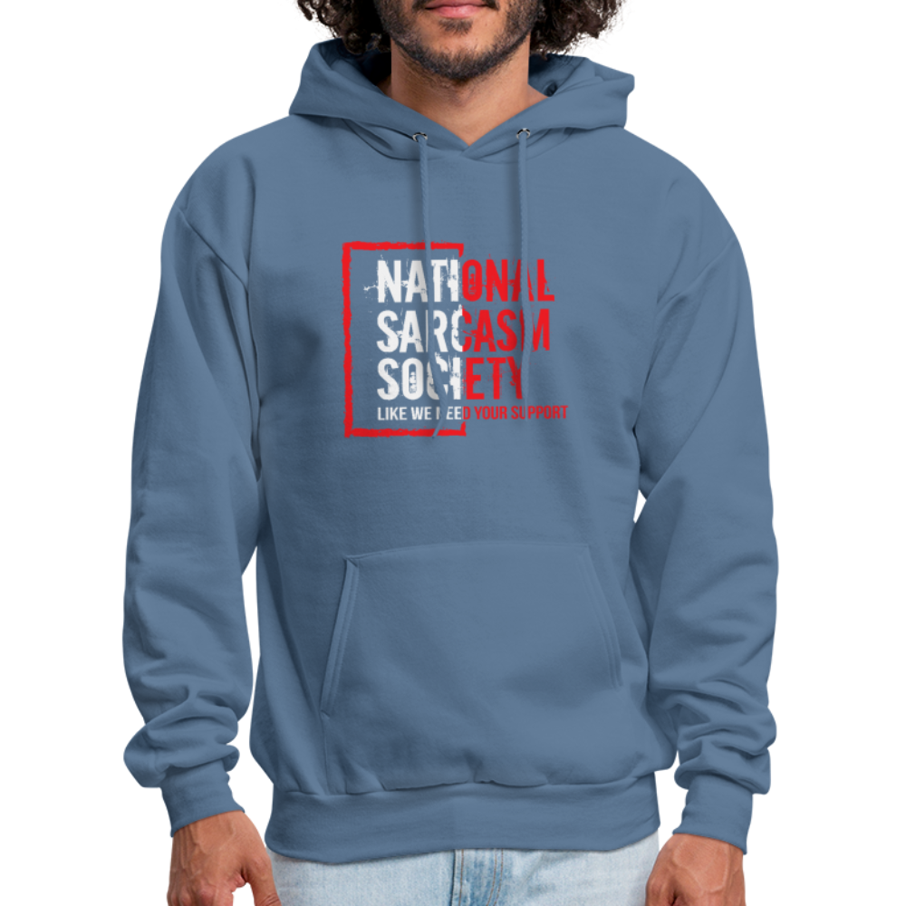 National Sarcasm Society Hoodie - denim blue