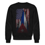 Cuba and USA Flag Sweatshirt – Cuban American Pride