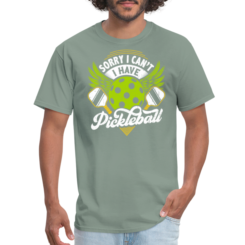 Sorry I can't I Have Pickleball T-Shirt - sage